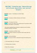 ONS&sol;ONCC Chemotherapy Immunotherapy  Certificate Questions and Correct  Answers 