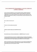 C795 CYBERSECURITY MANAGEMENT II TACTICAL EXAM WITH CORRECT ANSWERS&excl;&excl;