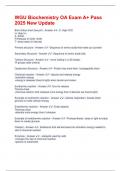 WGU Biochemistry OA Exam A&plus; Pass 2025 New Update