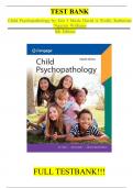 Test Bank for Abnormal Child Psychology 8th Edition by Eric J Mash&comma; all chapters covered&colon; ISBN- 10&comma;0357796586&vert;&vert;ISBN-13&comma;978-0357796580&period; A&plus; guide &vert;Latest Update