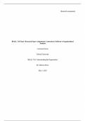 BMAL 710 Final &vert; Research Paper Assignment&colon; Connecticut Children&rsquo;s Organizational Analysis &vert; 2025 Update with complete solutions&period;