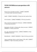 NURS 536 Midterm exam questions with answers