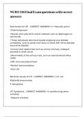 NURS 536 Final Exam questions with correct answers
