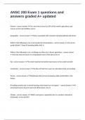 ANSC 200 Exam 1 questions and answers graded A&plus; updated