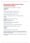 Biochemistry WGU Exam A&plus; Pass Verified New Update
