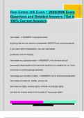 Real Estate 306 Exam 1 2025&sol;2026 Exam  Questions and Detailed Answers &vert; Get it  100&percnt; Correct Answers