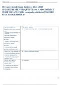 Exam &lpar;elaborations&rpar; HCA provincial  