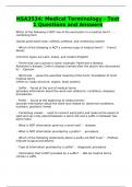 HSA3534&colon; Medical Terminology - Test 1 Questions and Answers