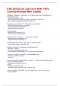 FSC 325 Exam Questions With 100&percnt; Correct Answers New Update