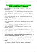HSA3534- Chapter 1 &lpar;PART 2&rpar; EXAM QUESTIONS AND ANSWERS