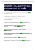 360 Training Food Protection Manager Certification Comprehensive Questions &lpar;Frequently Tested&rpar; with Verified Answers