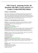 TMC Exam B &ndash; Kettering Version &vert; 60 Expert-Verified Questions with Correct Answers &vert; 2025&sol;2026 Respiratory Therapy Prep &vert; A&plus; Graded