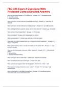 FSC 325 Exam 2 Questions With Reviewed Correct Detailed Answers