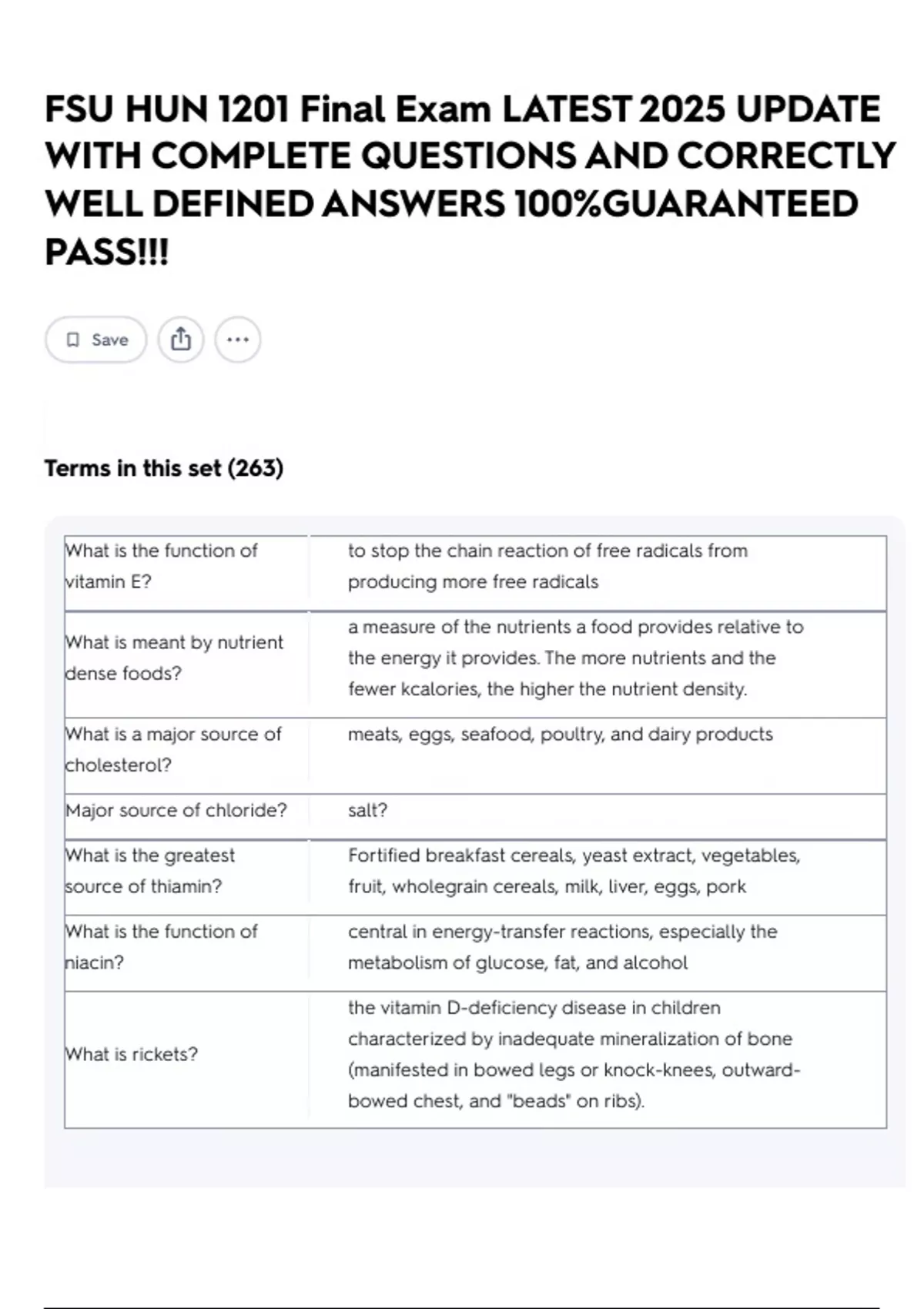 FSU HUN 1201 Final Exam LATEST 2025 UPDATE WITH COMPLETE QUESTIONS AND ...