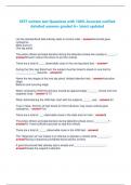 SFST written test Questions with 100&percnt; Accurate verified  detailed answers graded A&plus; latest updated      List the standardized field sobriety tests in correct order - answerHorizontal gaze  nystagmus  Walk and turn  One leg stand 