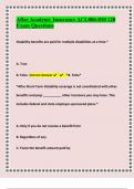 Aflac Academy Insurance ACL006-010 120  Exam  Test 