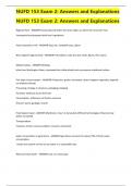 NUFD 153 Exam 2&colon; Answers and Explanations