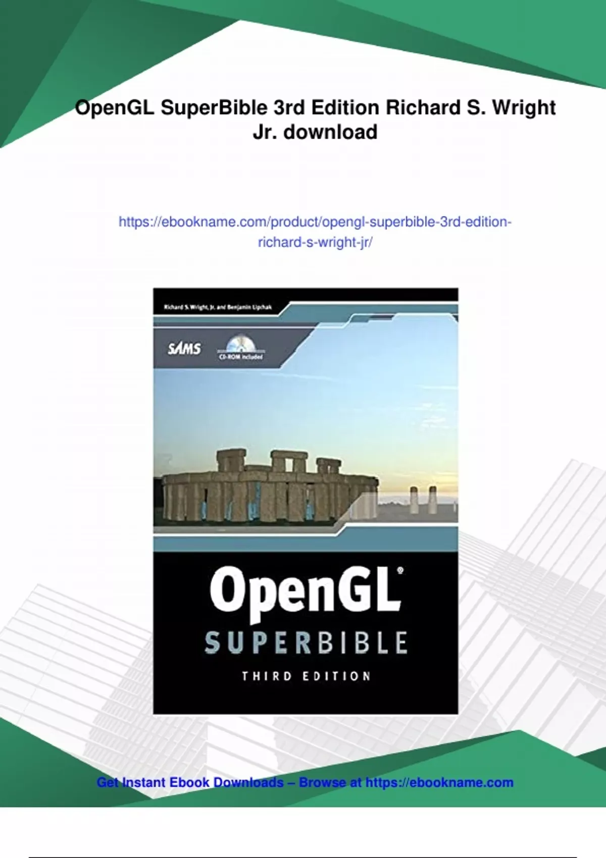 Summary OpenGL SuperBible 3rd Edition Richard S. Wright Jr. - Digital ...