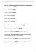 LAB MIDTERM FLASH CARD EXAM QUESTIONS AND ANSWERS&period;