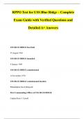 RPPO Test for USS Blue Ridge &ndash; Complete Exam Guide with Verified Questions and Detailed A&plus; Answers