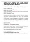CARDIAC NCLEX PRACTICE EXAM &sol;NCLEX CARDIAC PRACTICE EXAM ACTUAL EXAM QUESTIONS AND CORRECT DETAILED ANSWERS WITH RATIONALES