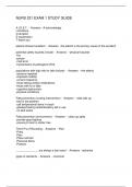 NURS 221 EXAM 1 STUDY GUIDE