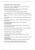 NURS 221 FINAL STUDY GUIDE