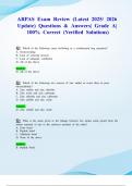 ARPAS Exam Review &lpar;Latest 2025&sol; 2026 Update&rpar; Questions & Answers&vert; Grade A&vert; 100&percnt; Correct &lpar;Verified Solutions&rpar;