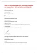 WGU C723 Quantitative Analysis for Business Package Deal