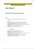 NUR 2392 Multidimensional Care II MDC 2 Exam 1 Blueprint &lpar;Latest 2025-2026&rpar; Rasmussen&period;