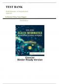 Health Informatics&colon; An Interprofessional Approach &lpar;3rd Edition&comma; by Lynda R&period; Hardy&rpar; Chapter 1 to 31 - Complete Test Bank 