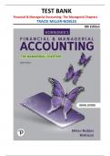 TEST BANK for Financial and Manageria Accounting&colon; The managerial chapters&comma; 8th edition by Tracie miller-Nobles &vert;all chapters covered&vert;