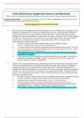  NURS 3366 Patho Module One Assignment&colon; Answers and Rationales &vert; 2025 Update &vert; 100&percnt; Correct&period;