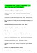 CNOR Practice Exam Questions And Correct Answers Scored A&plus;&period;