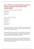 WGU - C702 Forensics and Network Intrusion With 147 Questions and answers Newest RATED A&plus; 100&percnt; VERIFIED CORRECT 