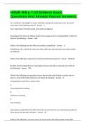 HSMB 309 p 7-10 Midterm Exam Questions And Already Passed Answers&period;