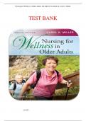 Test bank for nursing for wellness in older adults 8th edition carol a miller