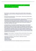 KIN 321 BIOMECHANICS OF HUMAN MOVEMENT EXAM 1 QUESTIONS AND ANSWERS &vert; VERIFIED