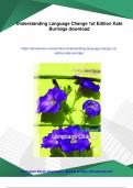 Understanding Language Change 1st Edition Kate Burridge - Digital Download
