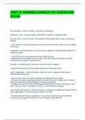 UNIT 5 BIOMECHANICS OF EXERCISE EXAM QUESTIONS AND ANSWERS &lpar;GRADED A&rpar;