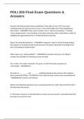 POLI 203 Final Exam Questions & Answers