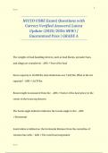 NCCCO CORE Exam&vert; Questions with Correct Verified Answers&vert; Latest Update &lpar;2025&sol;2026 NEW&rpar; &vert; Guaranteed Pass &vert; GRADE A
