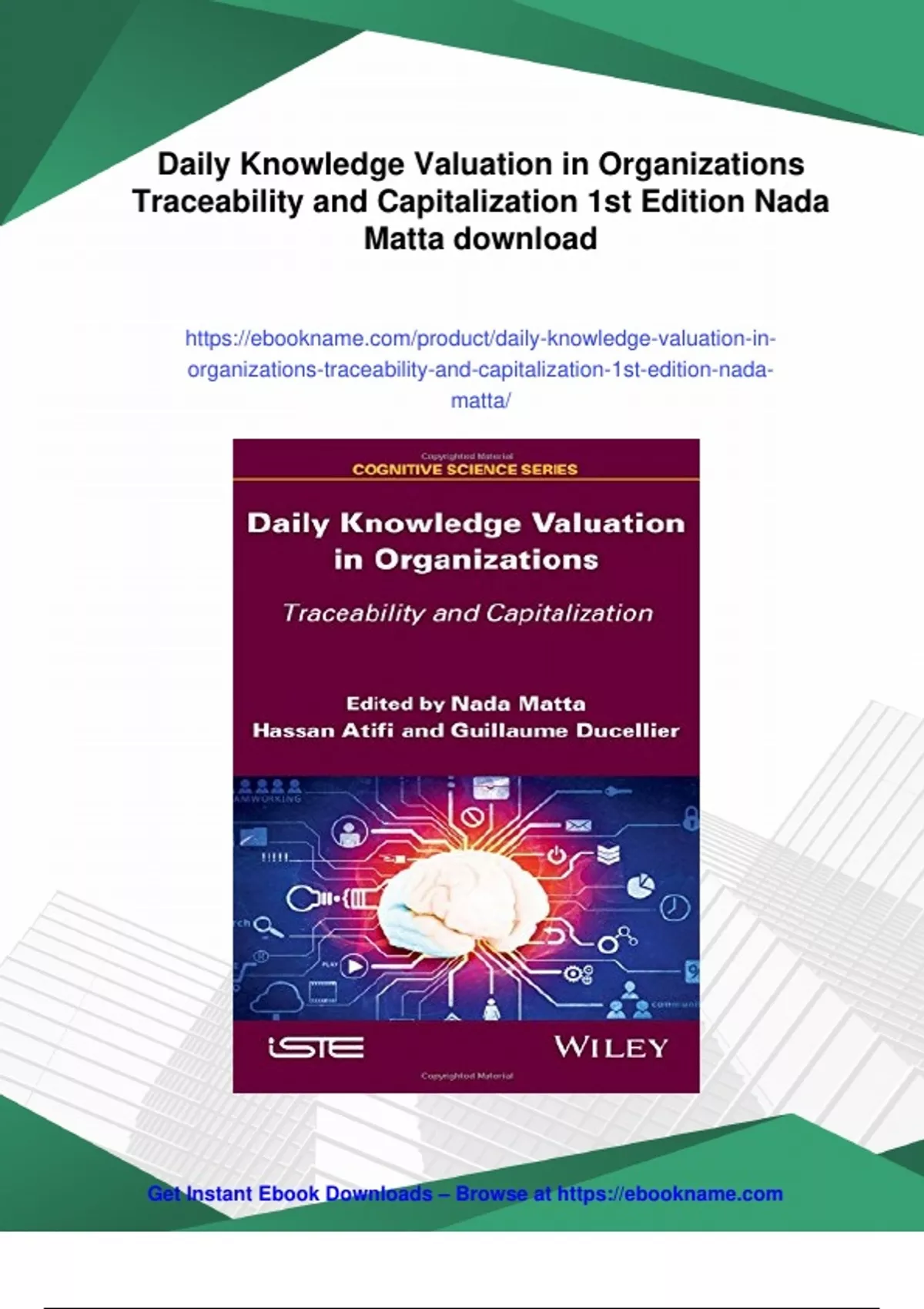 Summary Daily Knowledge Valuation in Organizations Traceability and ...
