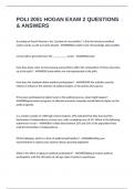 POLI 2051 HOGAN EXAM 2 QUESTIONS & ANSWERS
