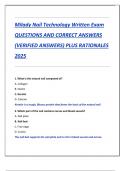 Compilation bundle for Milady Nail Technology Practice Exams QUESTIONS AND CORRECT ANSWERS &lpar;VERIFIED ANSWERS&rpar; PLUS RATIONALES 2025