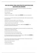 NUR 336 CARDIAC FINAL EXAM PRACTICE QUESTIONS EXAM QUESTIONS AND ANSWERS