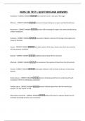 NURS 223 TEST 1 QUESTIONS AND ANSWERS