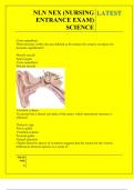 NLN NEX &lpar;NURSING ENTRANCE EXAM&rpar; SCIENCE QUESTIONS AND ANSWERS 2025