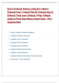 Exam 2 Orofacial Anatomy&comma; orofacial II midterm&comma; Orofacial II test 1&comma; Orofacial Test &num;2&comma; Orofacial Exam 2&comma; Orofacial 2 final exam&comma; Orofacial 2 Final&comma; Orofacial Anatomy II Final Exam Review&comma; Dental Decks - Part I Questions Bank Answer Key 2025 Latest Versio