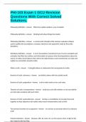 PHI-103 Exam 1 GCU Revision Questions With Correct Solved Solutions&period;